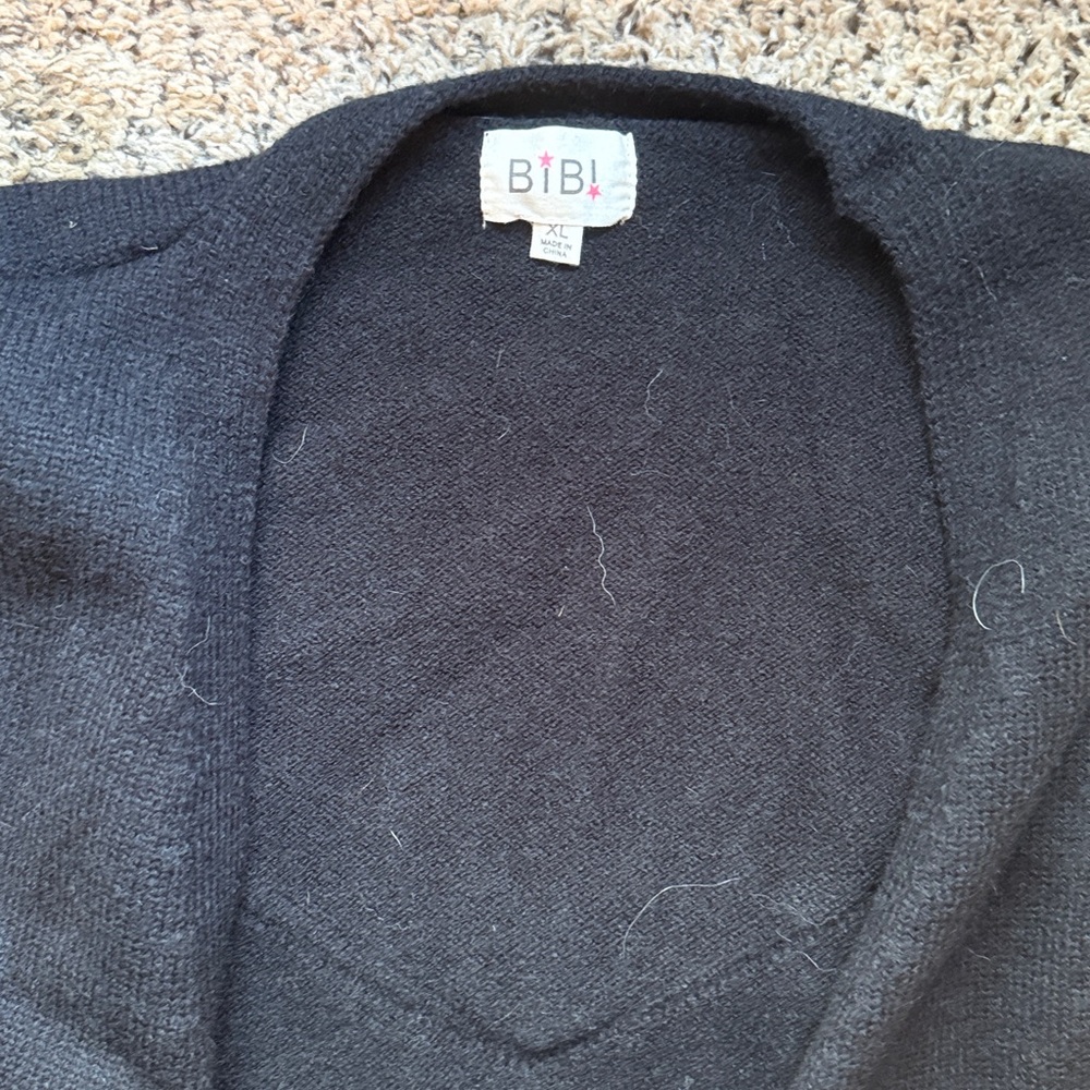 BiBi Classic Black Cardigan - Picture 3 of 4
